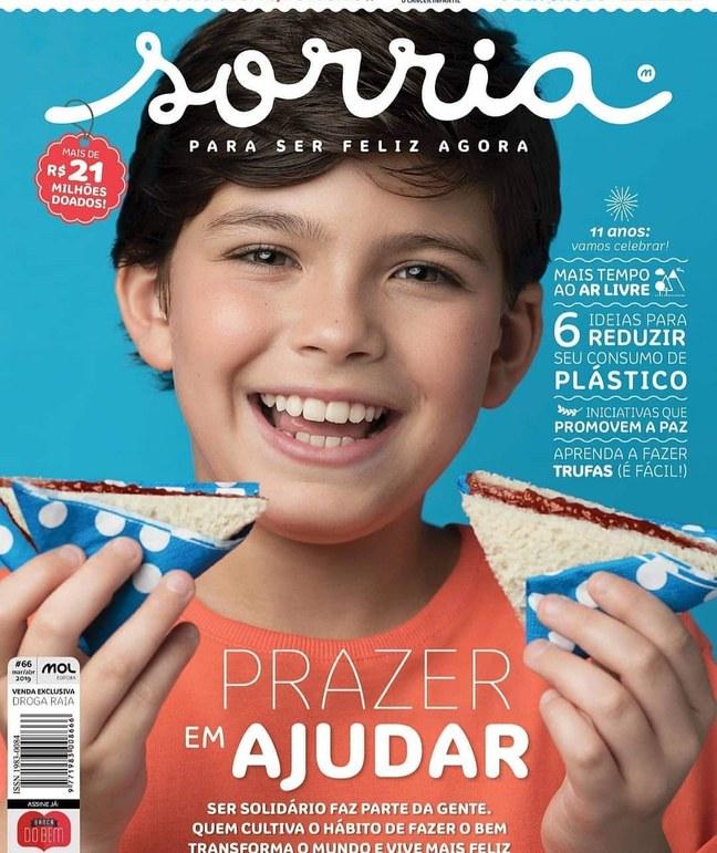 Capa da revista Sorria: Prazer em ajudar