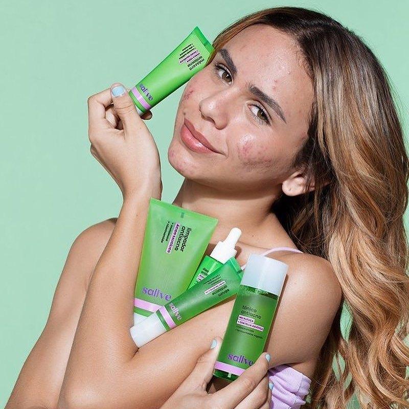 Linha Antiacne para Sallve, beleza por Amanda Pris